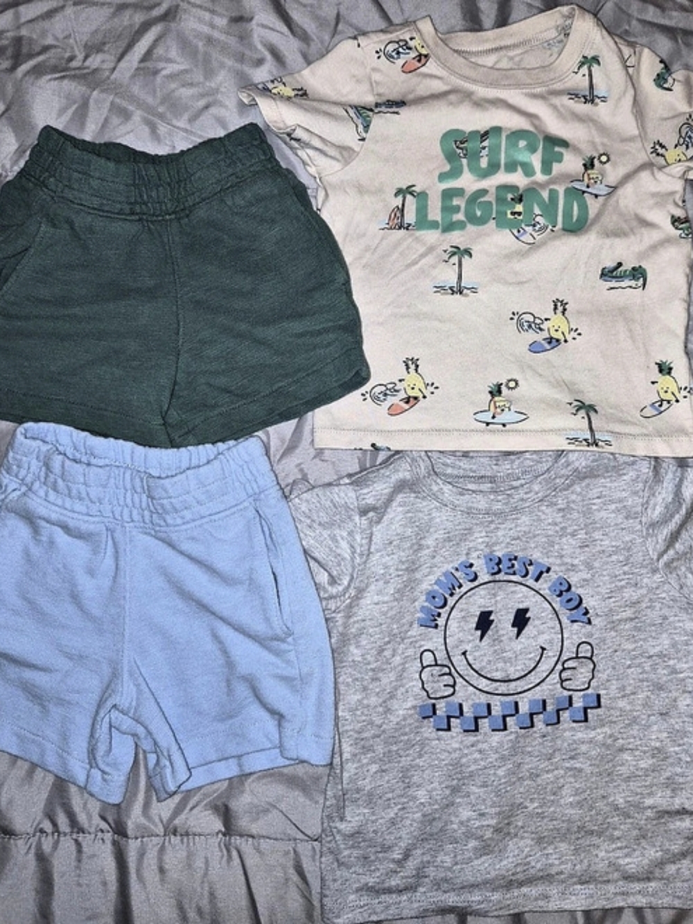 Garanimals Kids 4-Piece Casual Outfit Set Blue & Gray